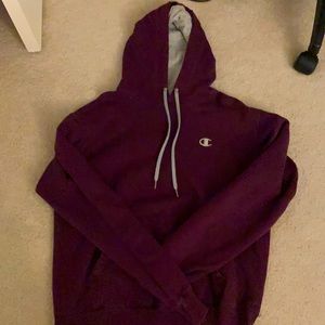 Maroon Champion hoodie size medium
